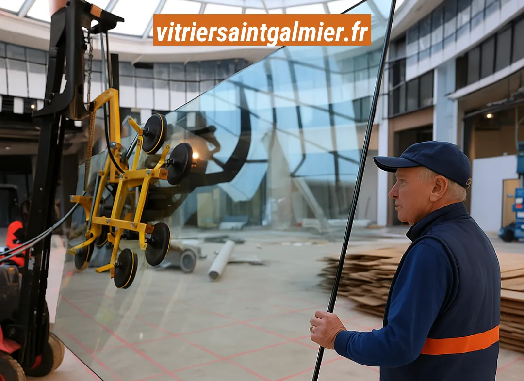 Remplacement de vitrine magasin Saint-Galmier